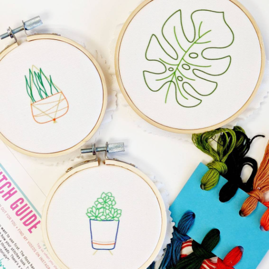 Plant Trio Embroidery Kit