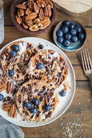 Blueberry Pecan Waffles